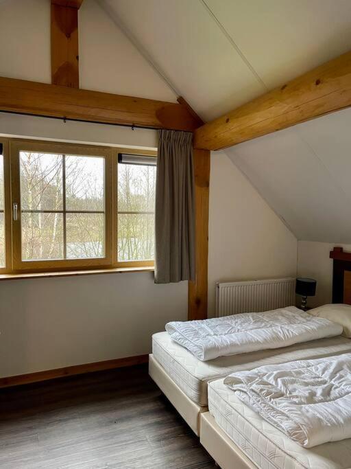 Unieke Houten Villa Met Sauna In Twente - 6P Den Ham Exterior foto