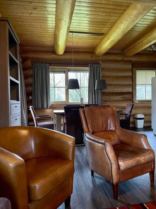 Unieke Houten Villa Met Sauna In Twente - 6P Den Ham Exterior foto