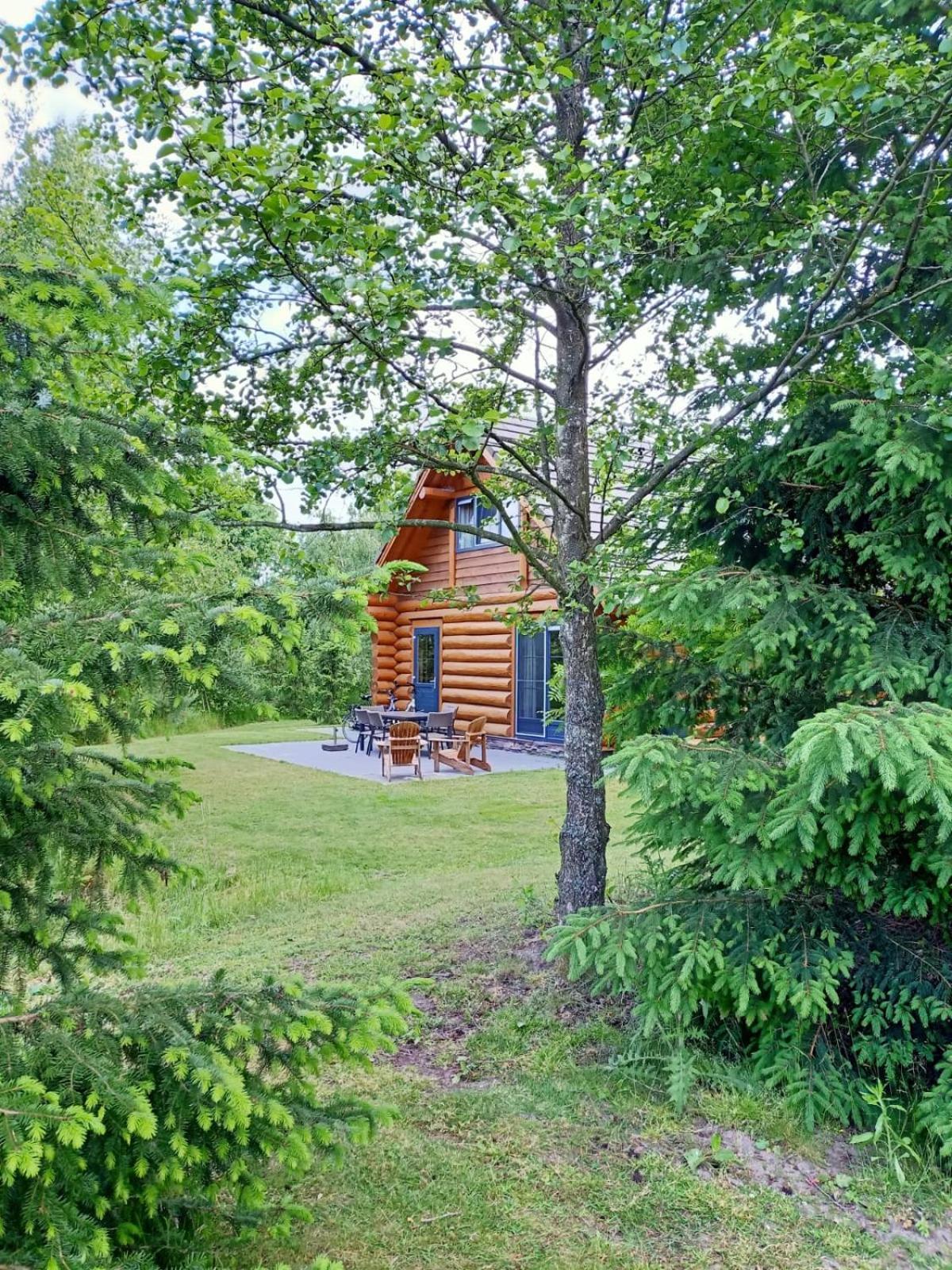 Unieke Houten Villa Met Sauna In Twente - 6P Den Ham Exterior foto